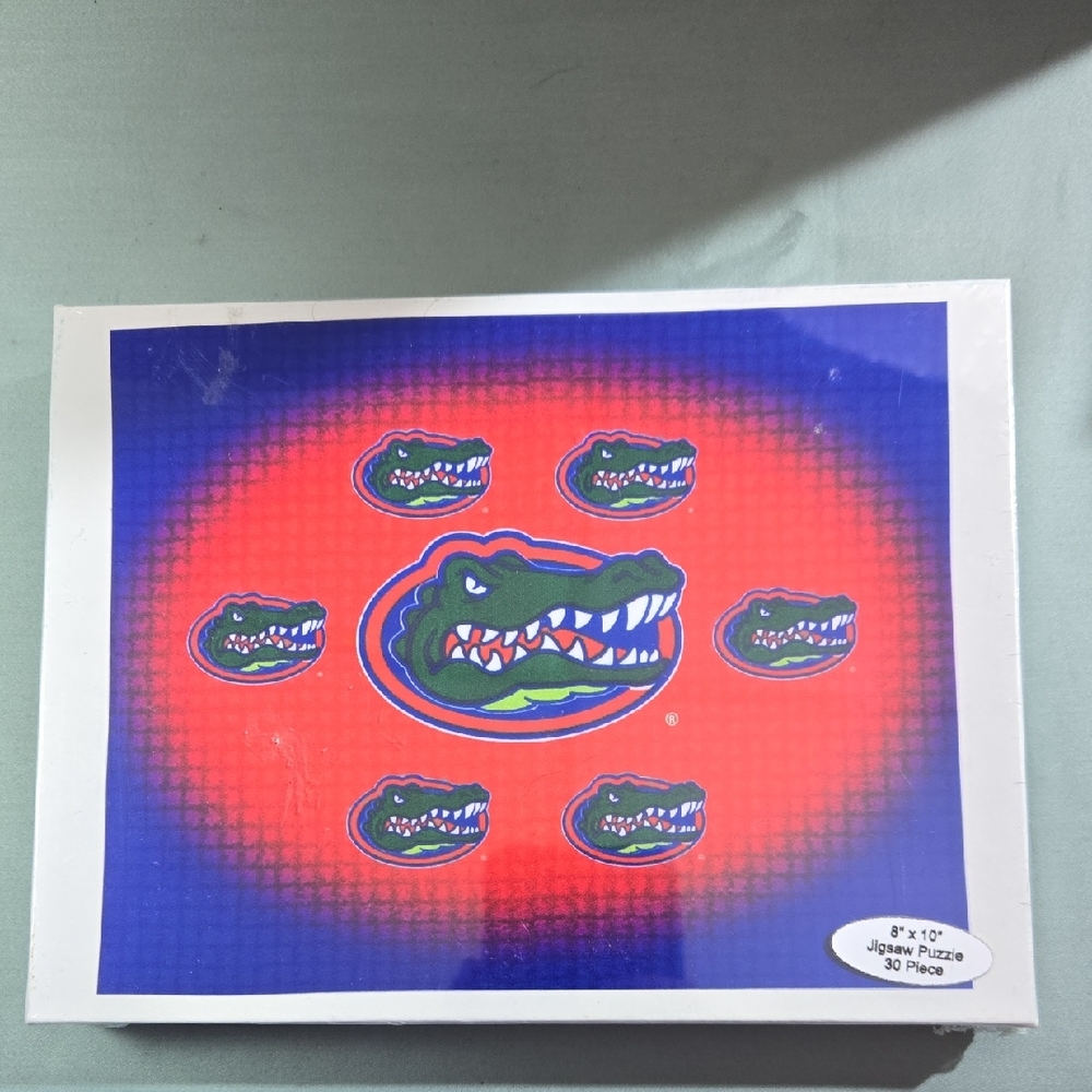Florida Gator Heads College Logo Jigsaw Puzzle 8X10 30 Piece Sealed